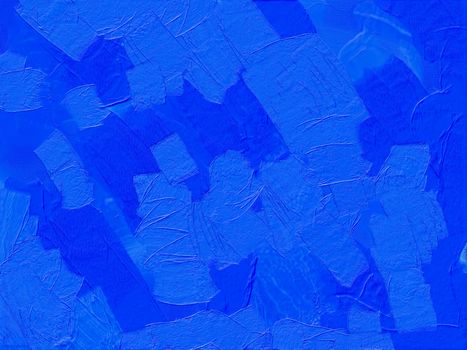 Vibrant blue abstract art with textured patterns perfect for backgrounds or creative projects.