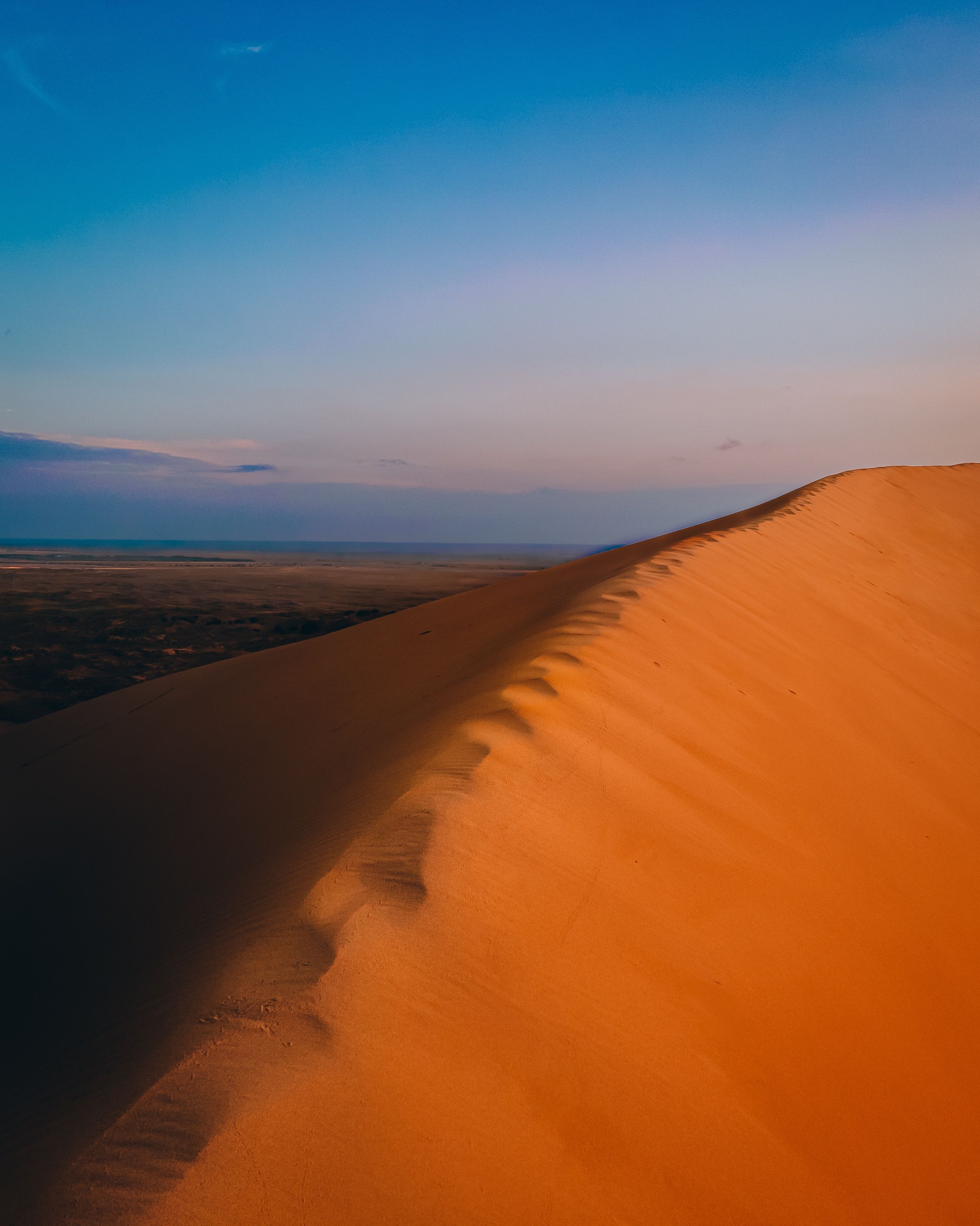 Golden Sand Dune at Sunset in the Desert · Free Stock Photo