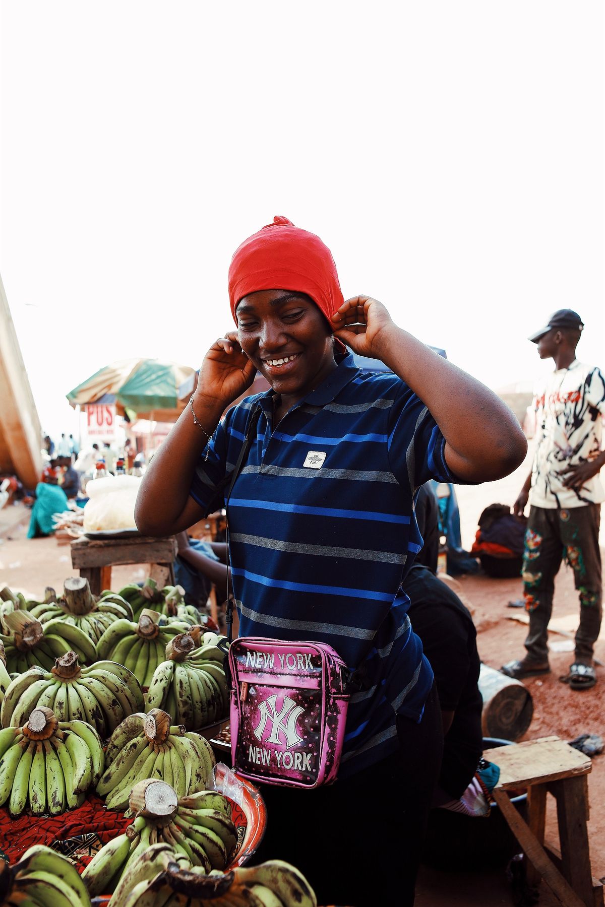Nigerian entrepreneur in a market environment
