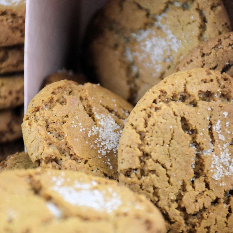 Ramadan Night Market Ginger Walnut Cookies with Clove Sugar