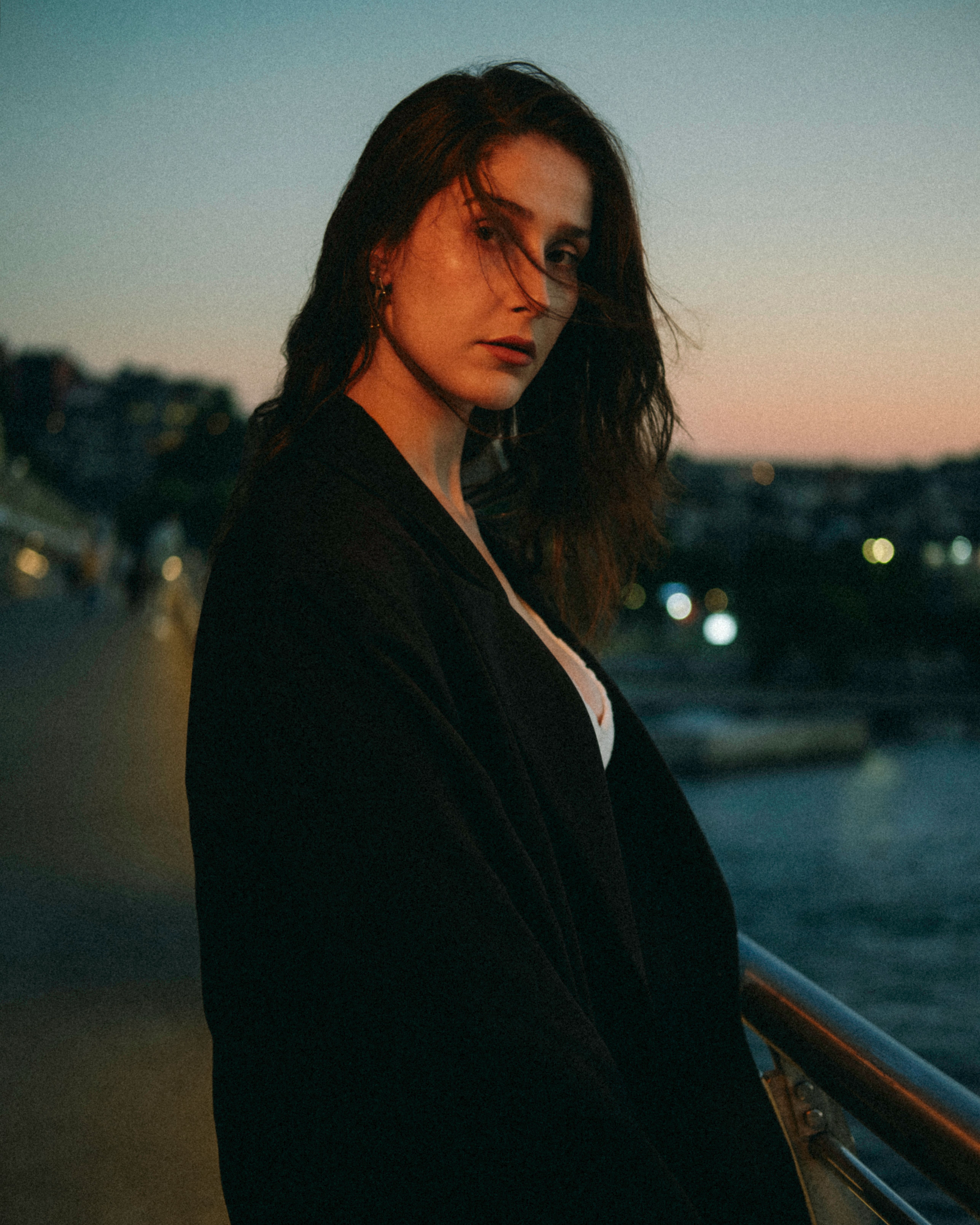 Back View of a Woman Wearing Black Clothes · Free Stock Photo