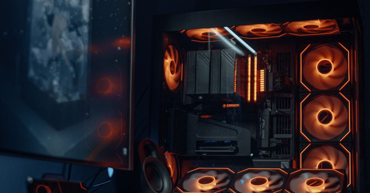 Comp Cs Setup Modern Gaming Computer Setup with RGB Lighting · Free Stock Photo