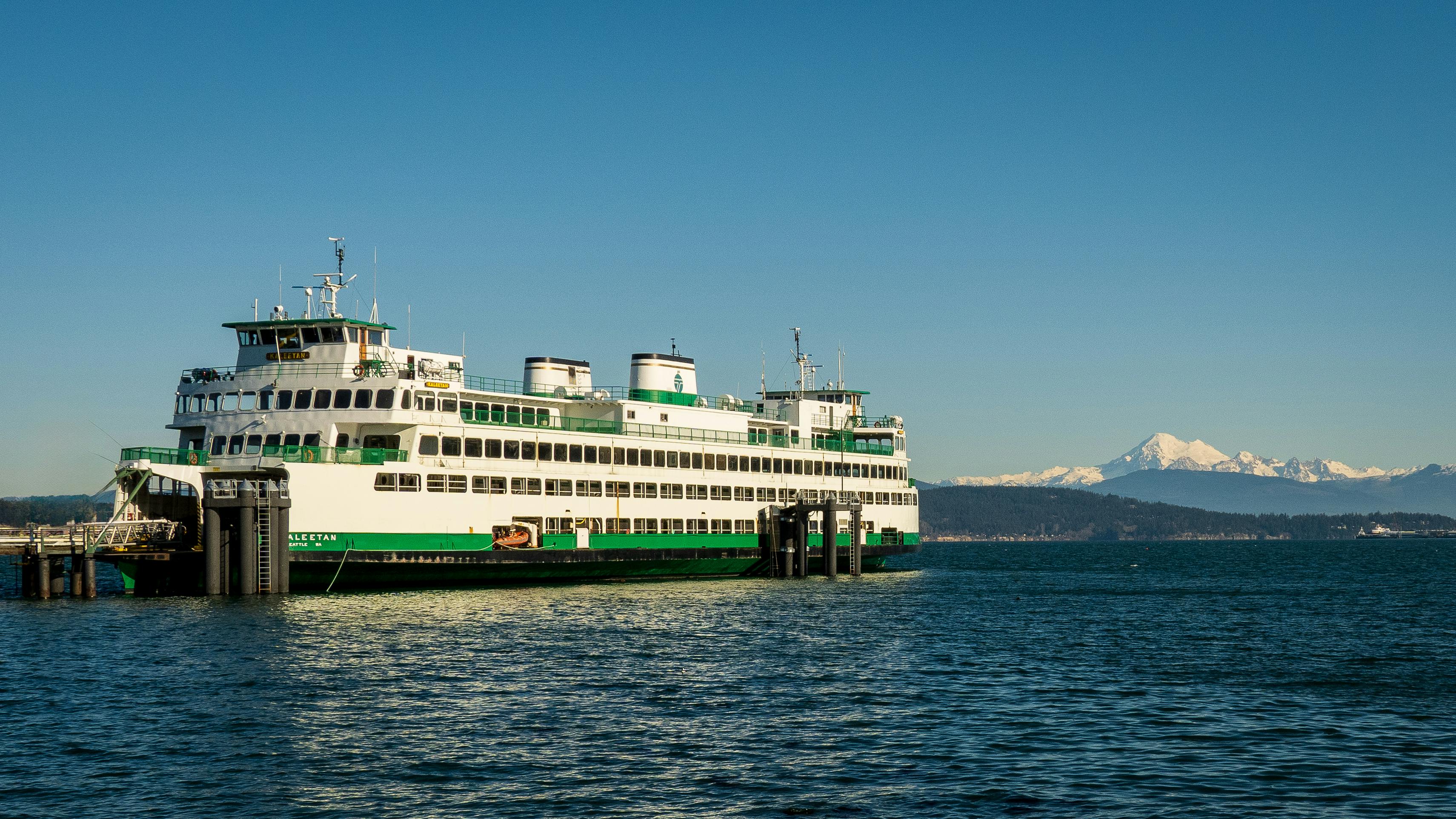 Washington State ferry on Puget Sound — Western Washington service area