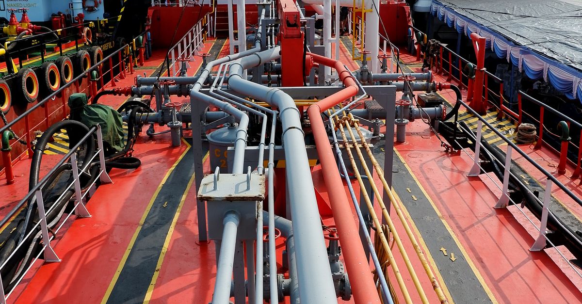 Ship Pipe Line Shipping Tanker with Deck Pipeline System in Indonesia · Free Stock Photo