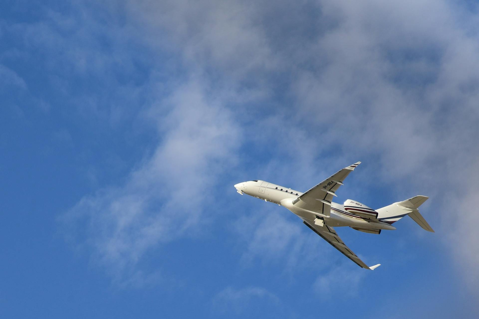 Private jet taking off in Geneva