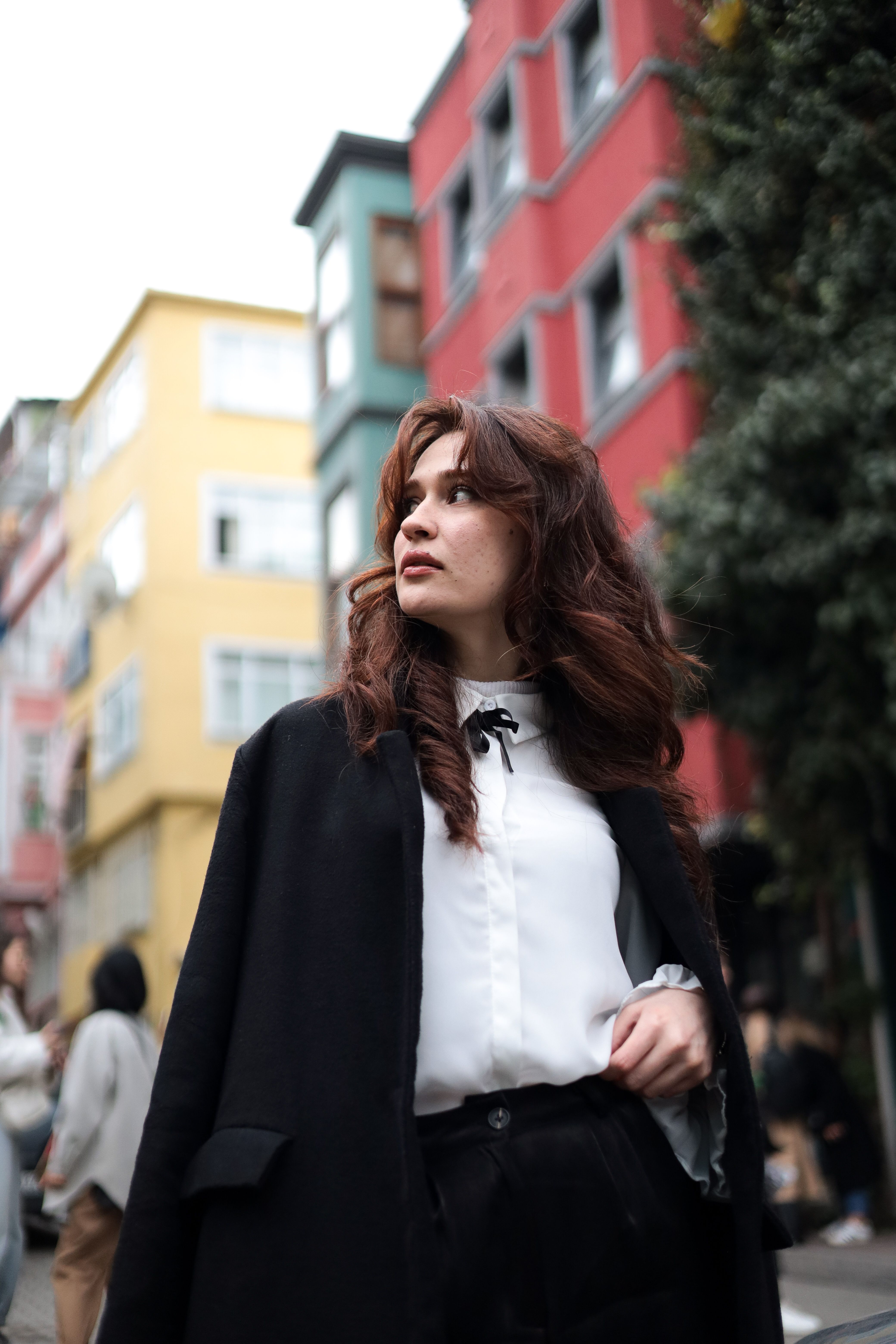 Stylish Woman in Urban Street Setting · Free Stock Photo