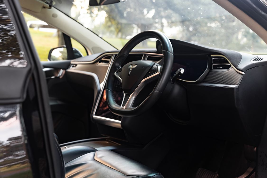 Tesla Model X Interior View in Sydney Park · Free Stock Photo