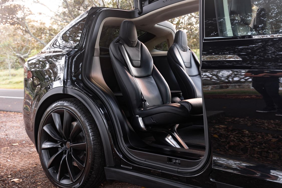 Tesla Model X Open Door Interior View in Sydney · Free Stock Photo