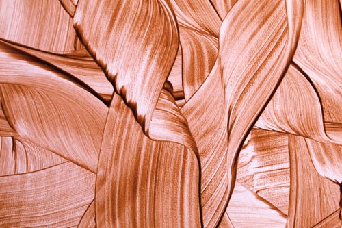 Free Detailed close-up of dynamic abstract brushstrokes with a warm color palette. Stock Photo