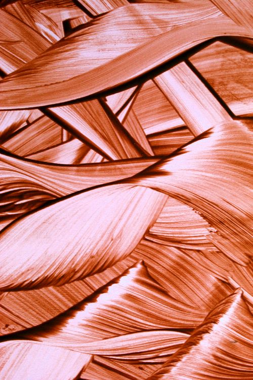 Free Abstract close-up of artistic red brushstrokes creating a textured pattern. Stock Photo