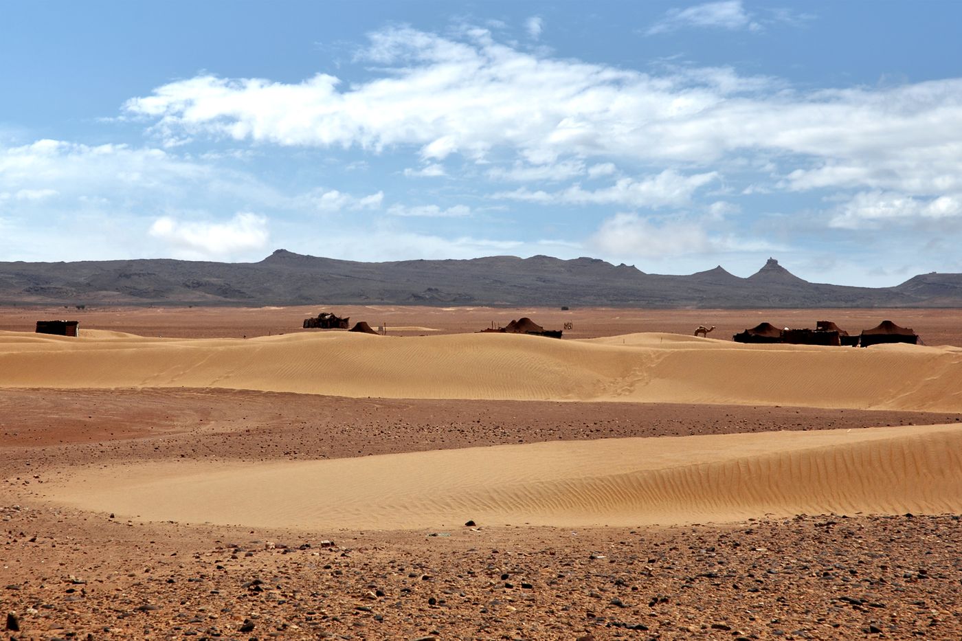 Nomad Experience Journey — real photograph of Sahara, Morocco