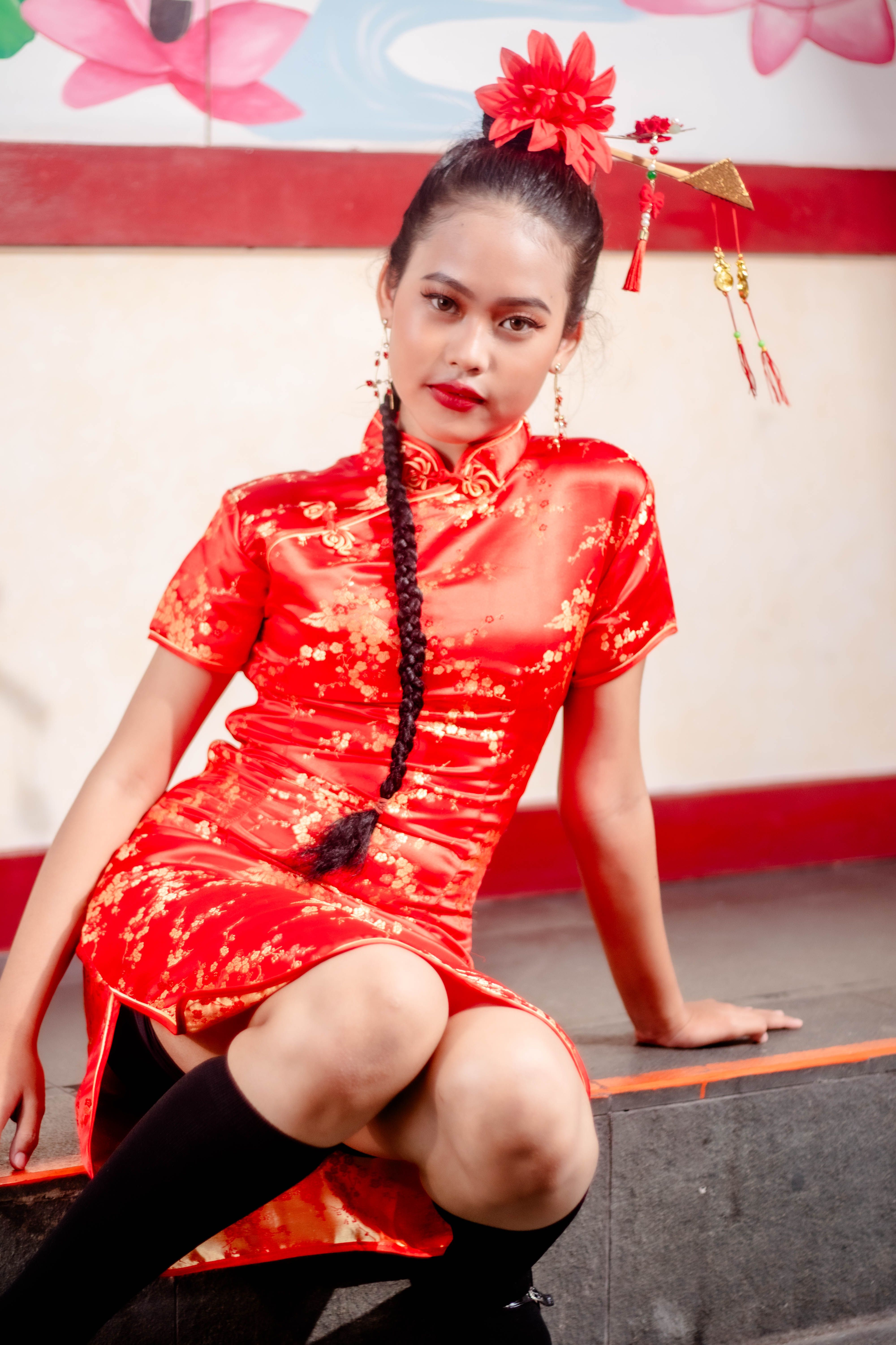 green emerald velvet dress Amazon.com: Womens Chinese Dress