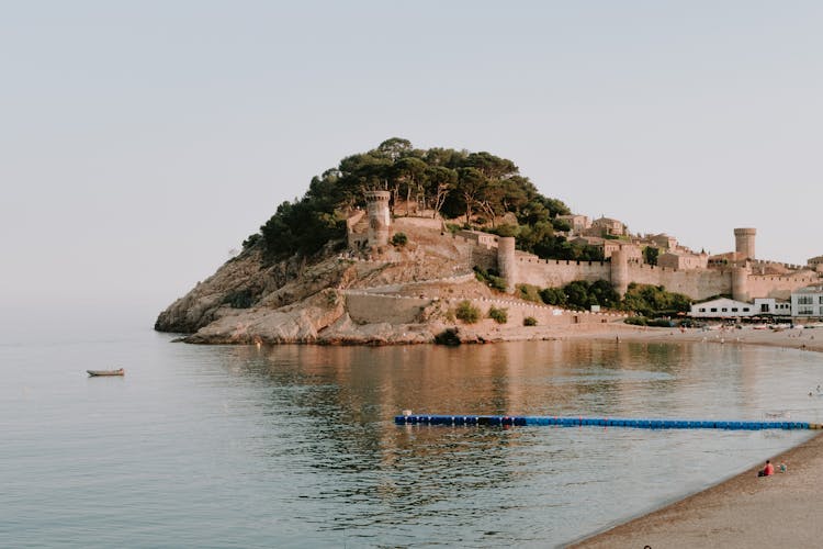 A Village Fortress In A Rocky Island