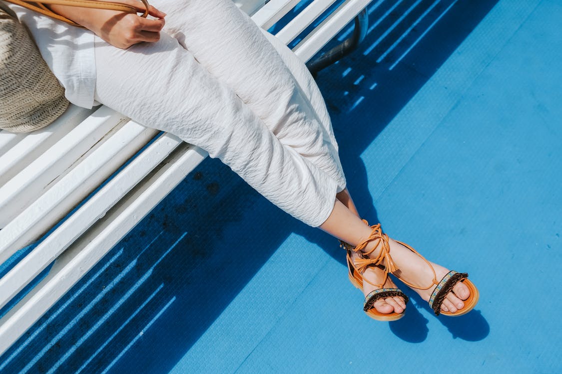 Free Woman Wearing White Pants Stock Photo