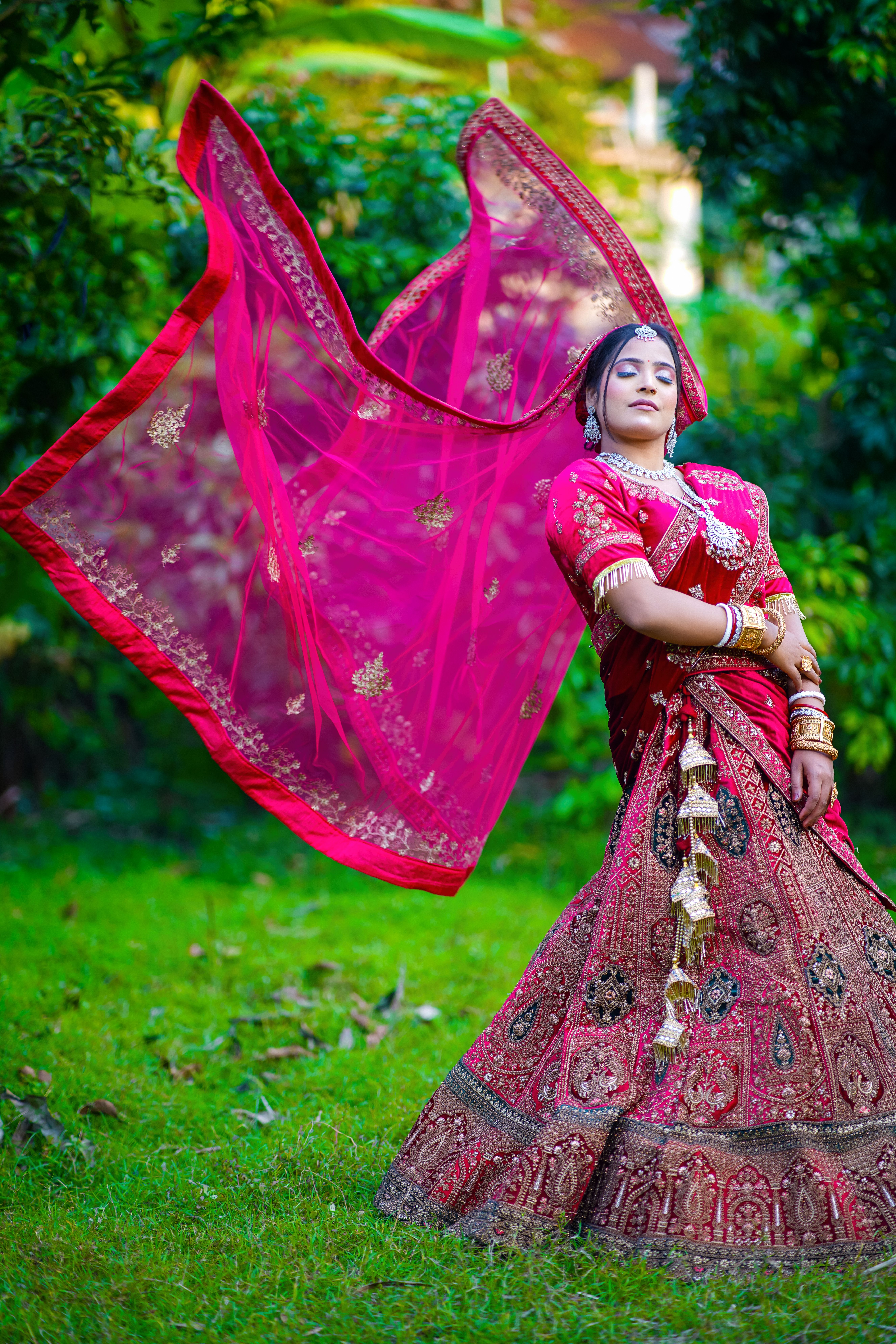 Stunning Indian Bride in Traditional Attire · Free Stock Photo