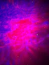 Vibrant Pink and Purple Abstract Cosmic Scene
