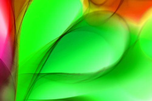 Free Colorful abstract art with green and red light waves, creating a dynamic visual effect. Stock Photo