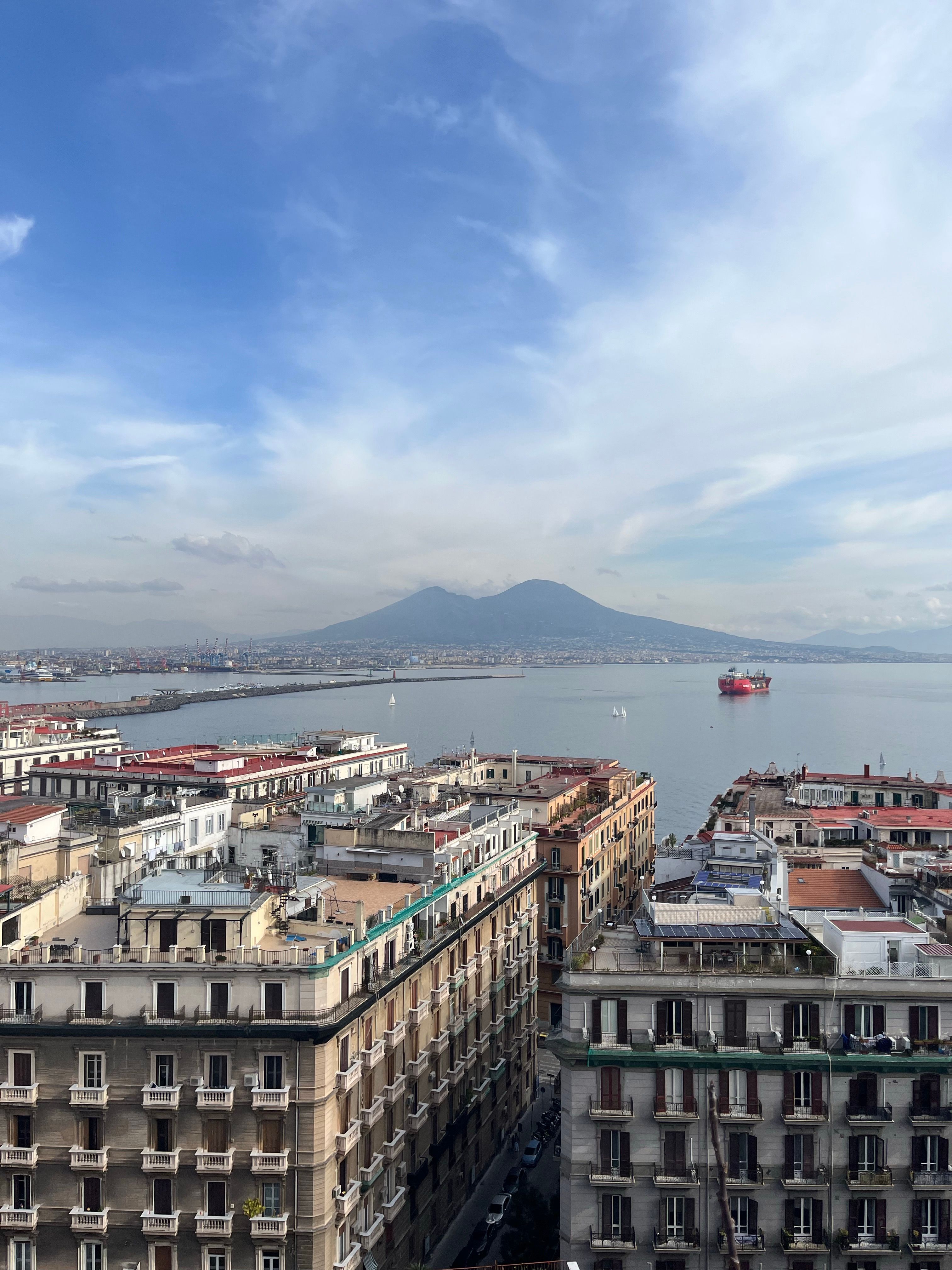 LONG SCARF VIEWS OF VESUVIUS