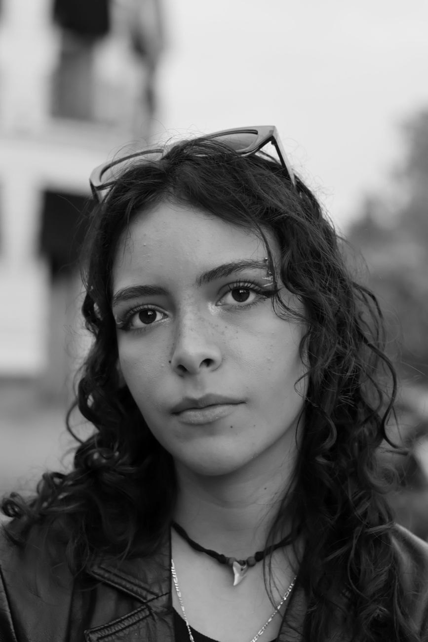 young woman portrait warm