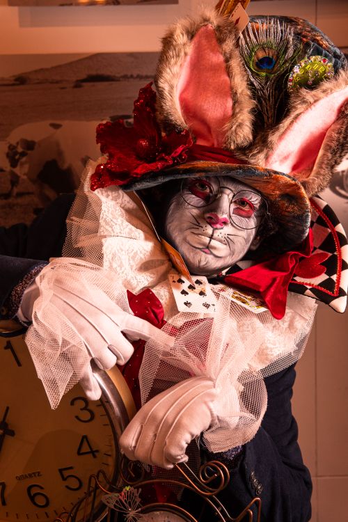 Whimsical White Rabbit Cosplay with Victorian Flair · Free Stock Photo
