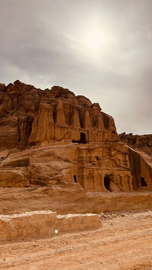Free Explore the stunning rock-cut architecture and historical landscapes of Petra in Jordan. Stock Photo