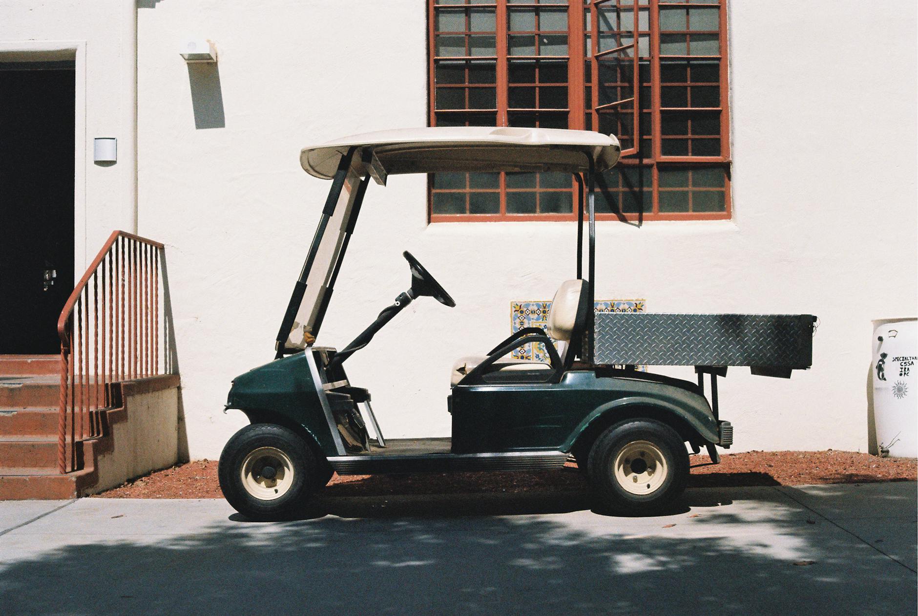 Black Golf Cart