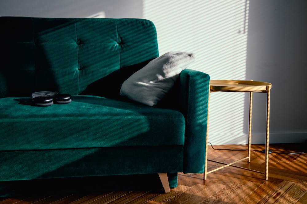 Batik Velvet Poufs