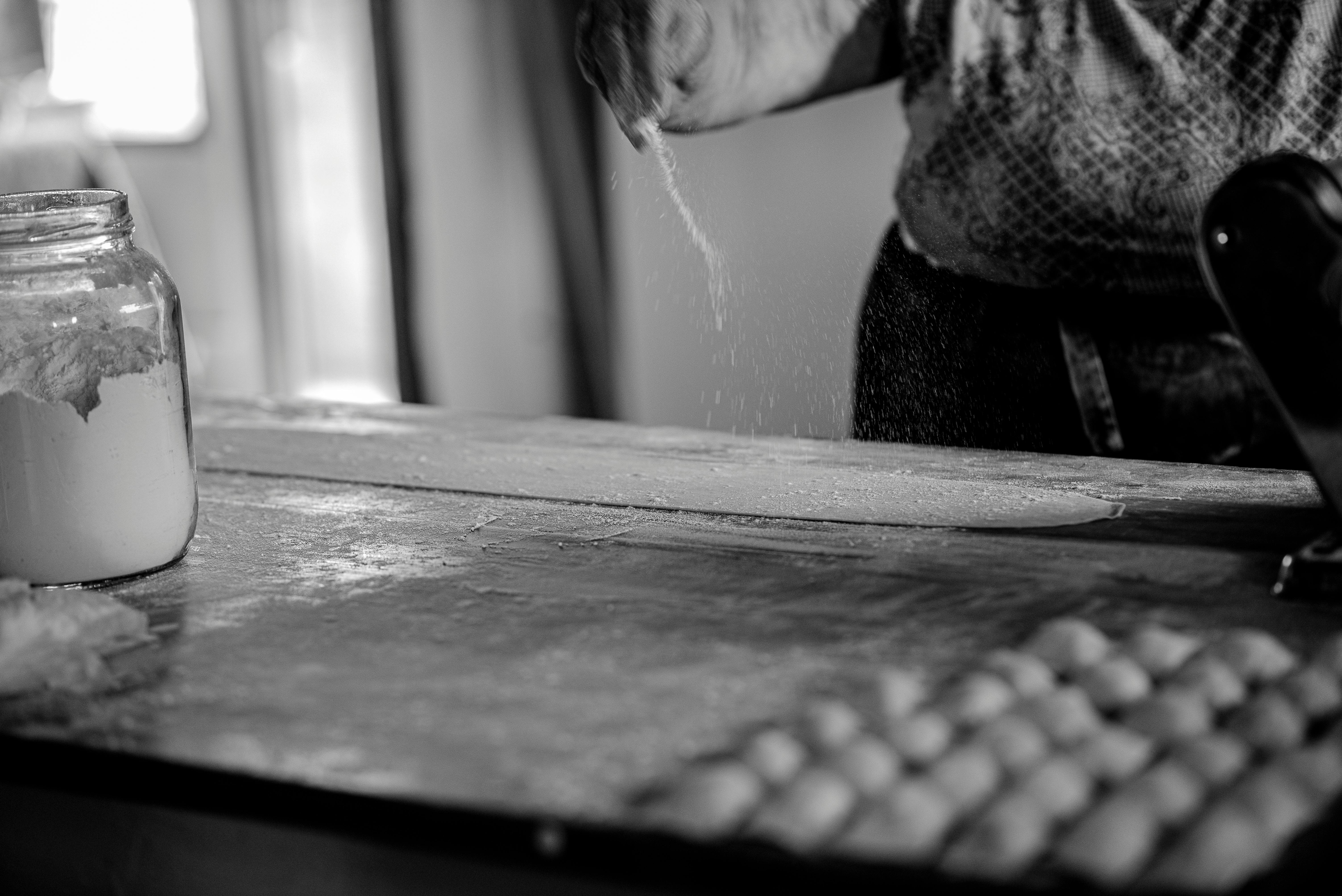boiling spinach and ricotta gnudi