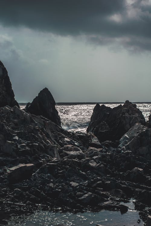 Free stock photo of beach waves, ocean, rocks