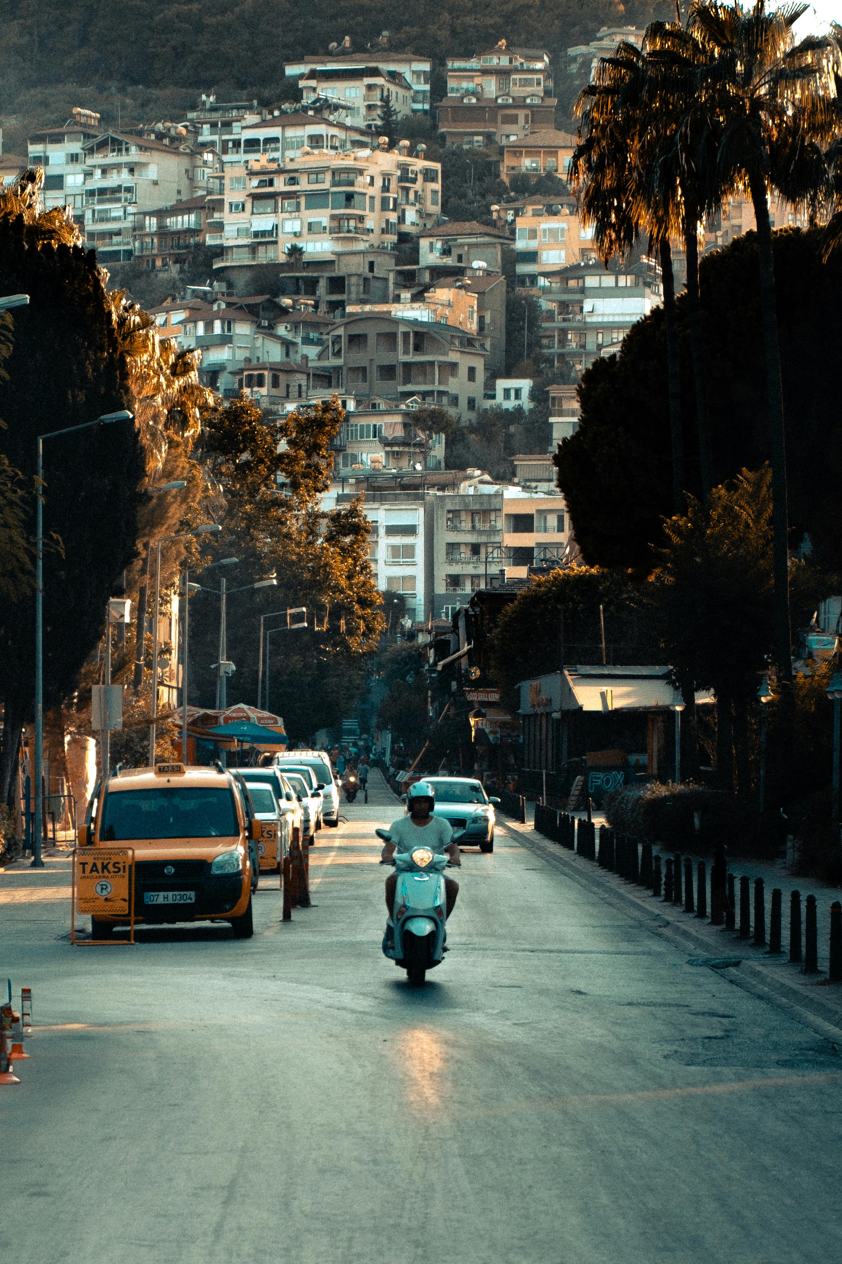 툴룸 지역 택시 서비스 차량 모습