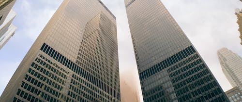 Free Low Angle Shot Of High Rise Buildings Stock Photo