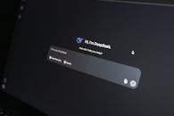 AI Chat Interface Display on Laptop