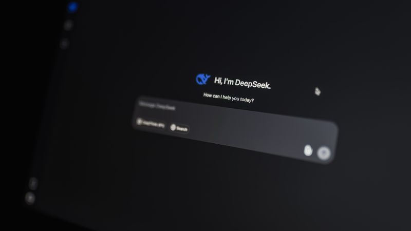 Close-up of an AI-driven chat interface on a computer screen, showcasing modern AI technology.
