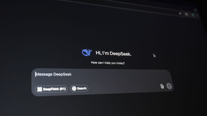 Close-up of a digital assistant interface on a dark screen, showcasing AI technology communication.