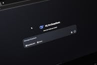 AI Chat Interface on Dark Screen