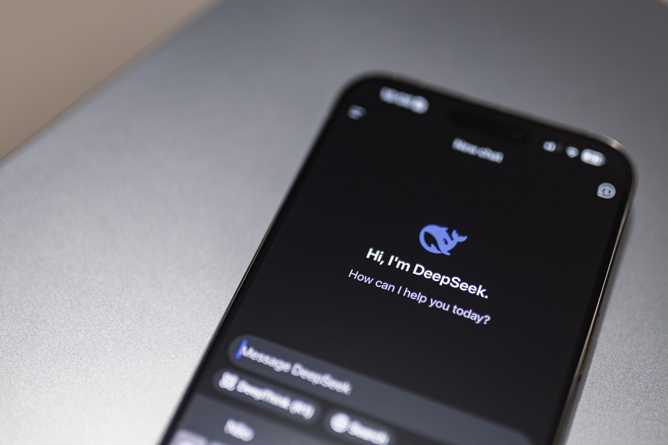 Smartphone Displaying AI Chatbot Interface · Free Stock Photo