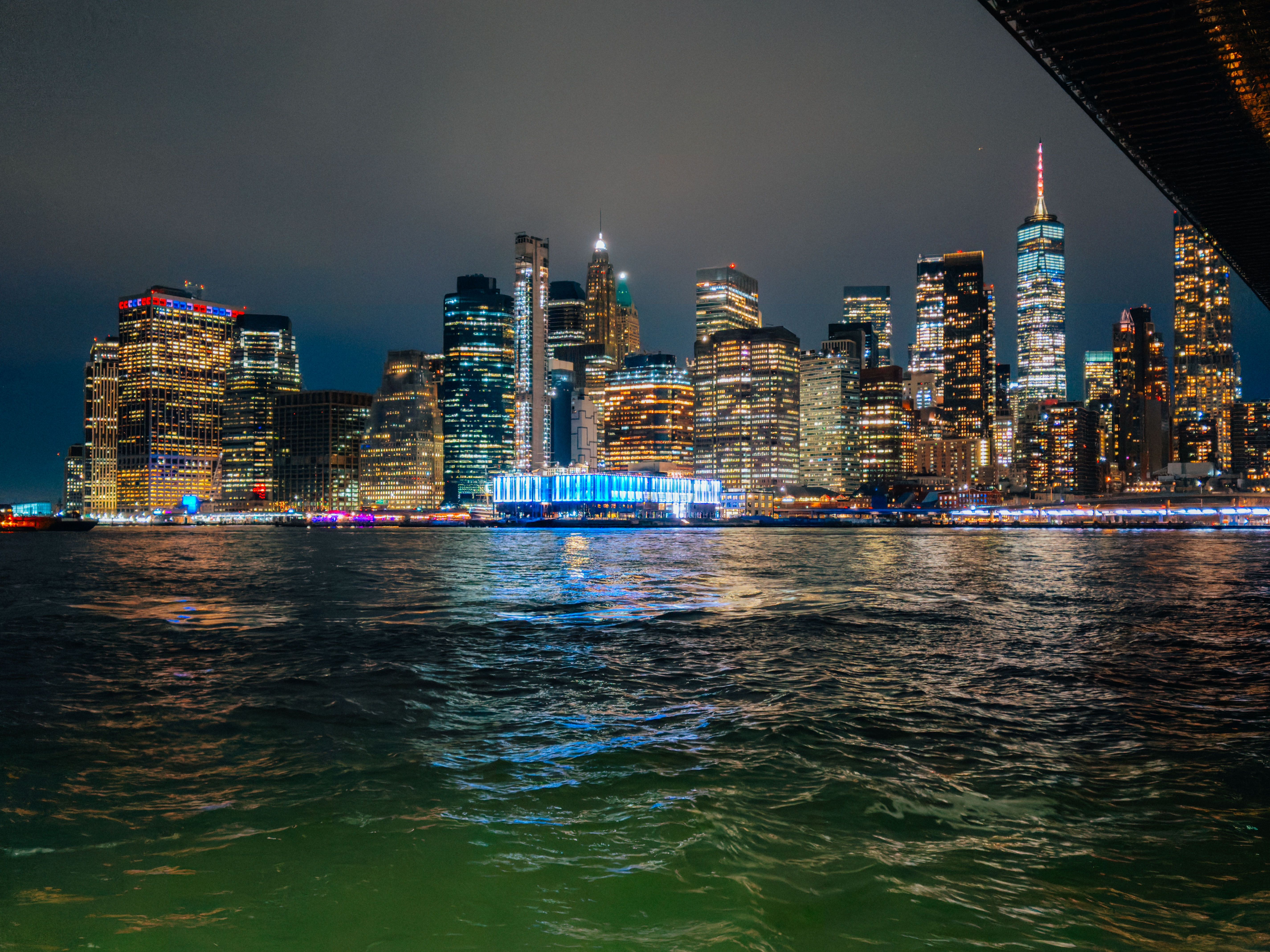 Stunning Night View of New York City Skyline · Free Stock Photo