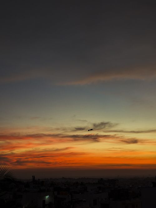Free Sunset red Stock Photo