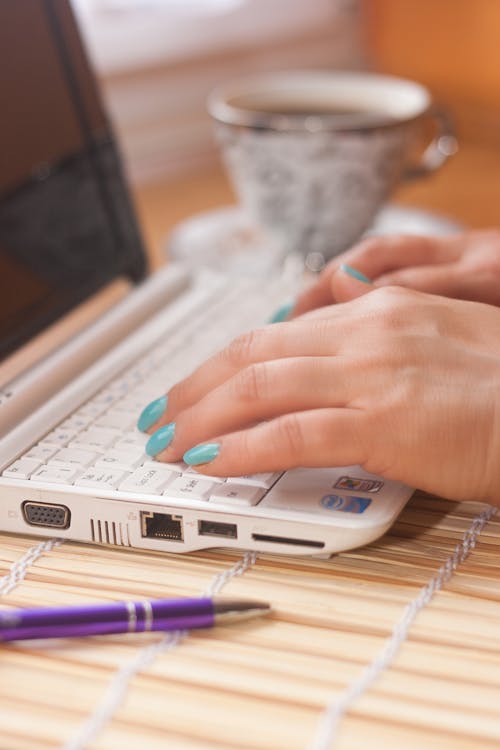 Person Using Laptop Computer