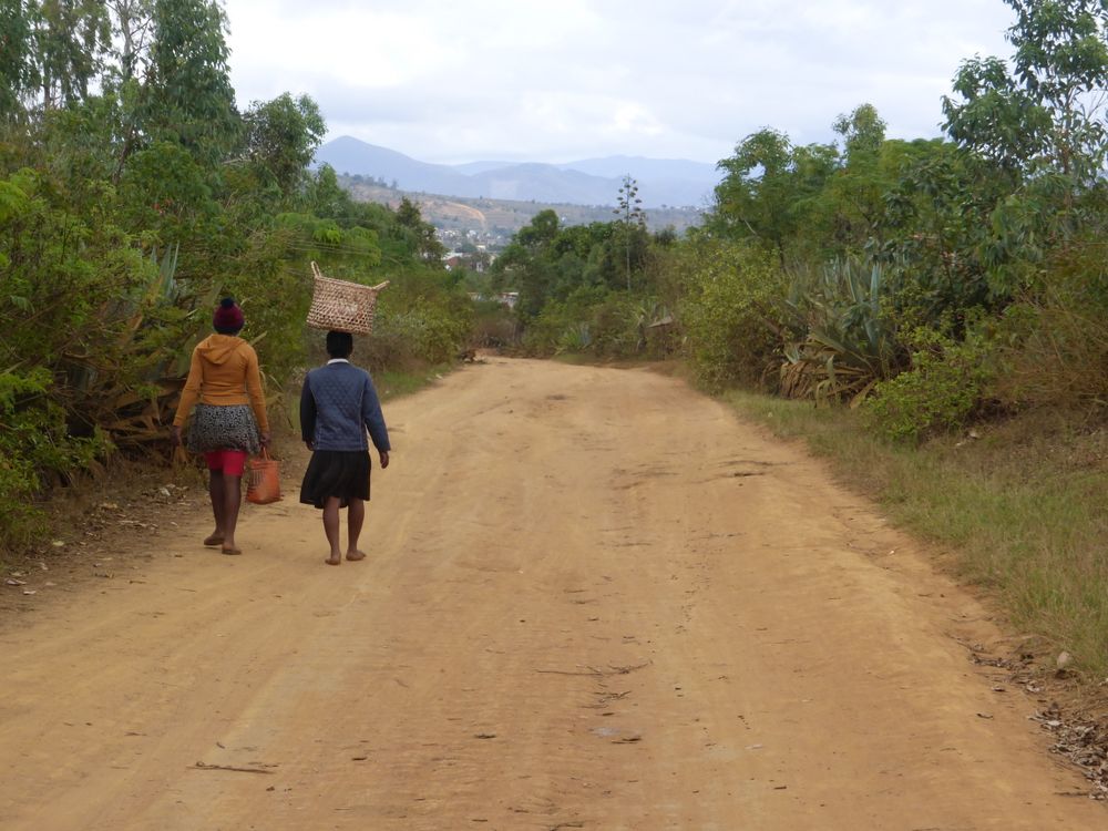 Street Life Rural Rural Pathway with Locals in Natural Setting · Free Stock Photo