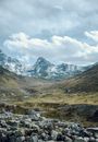 图尔基耶里泽的雪山和岩石地形风景