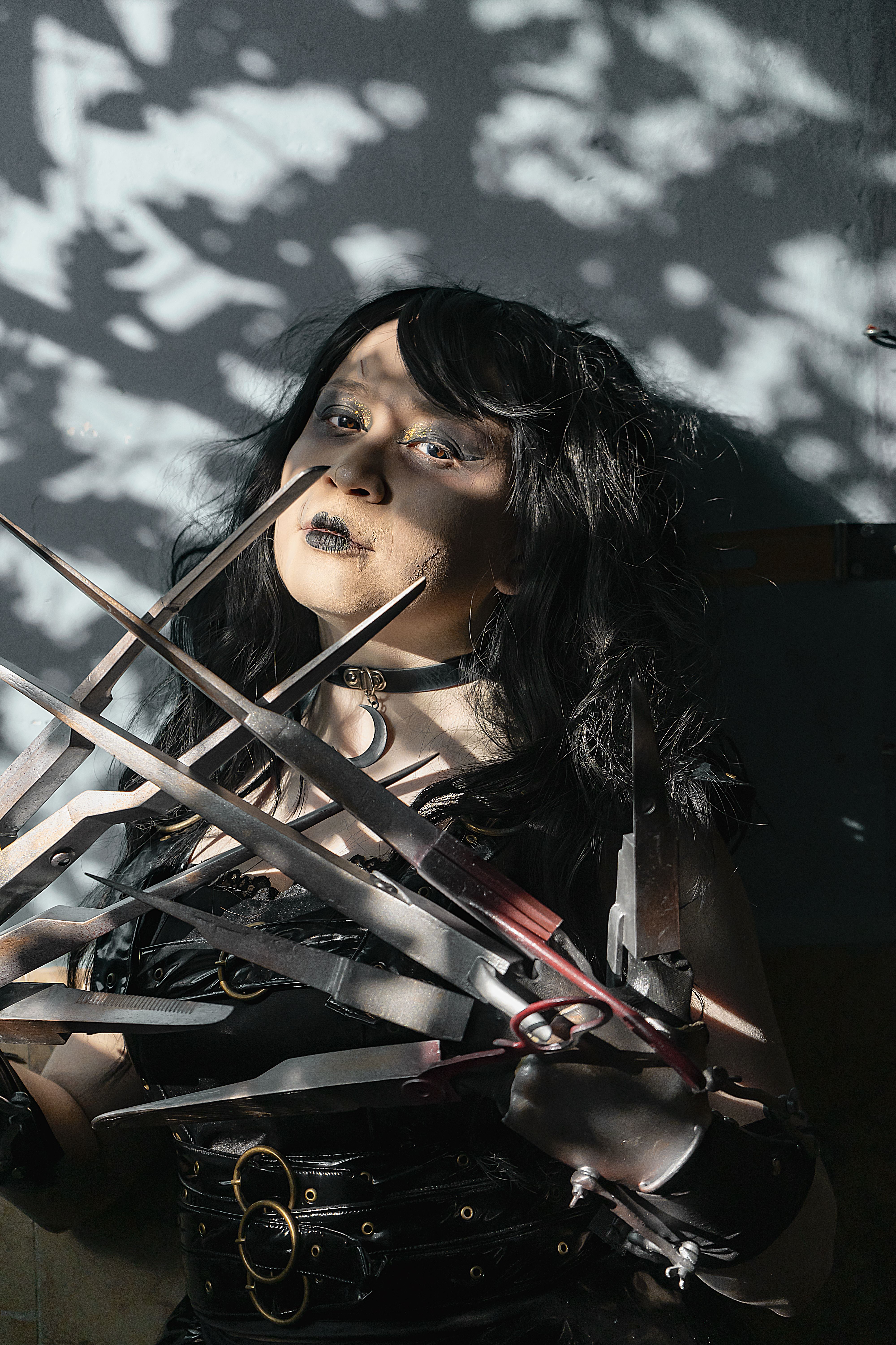 Dark Gothic Cosplay with Unique Blade Costume · Free Stock Photo