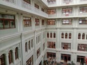 Interior view of modern office building