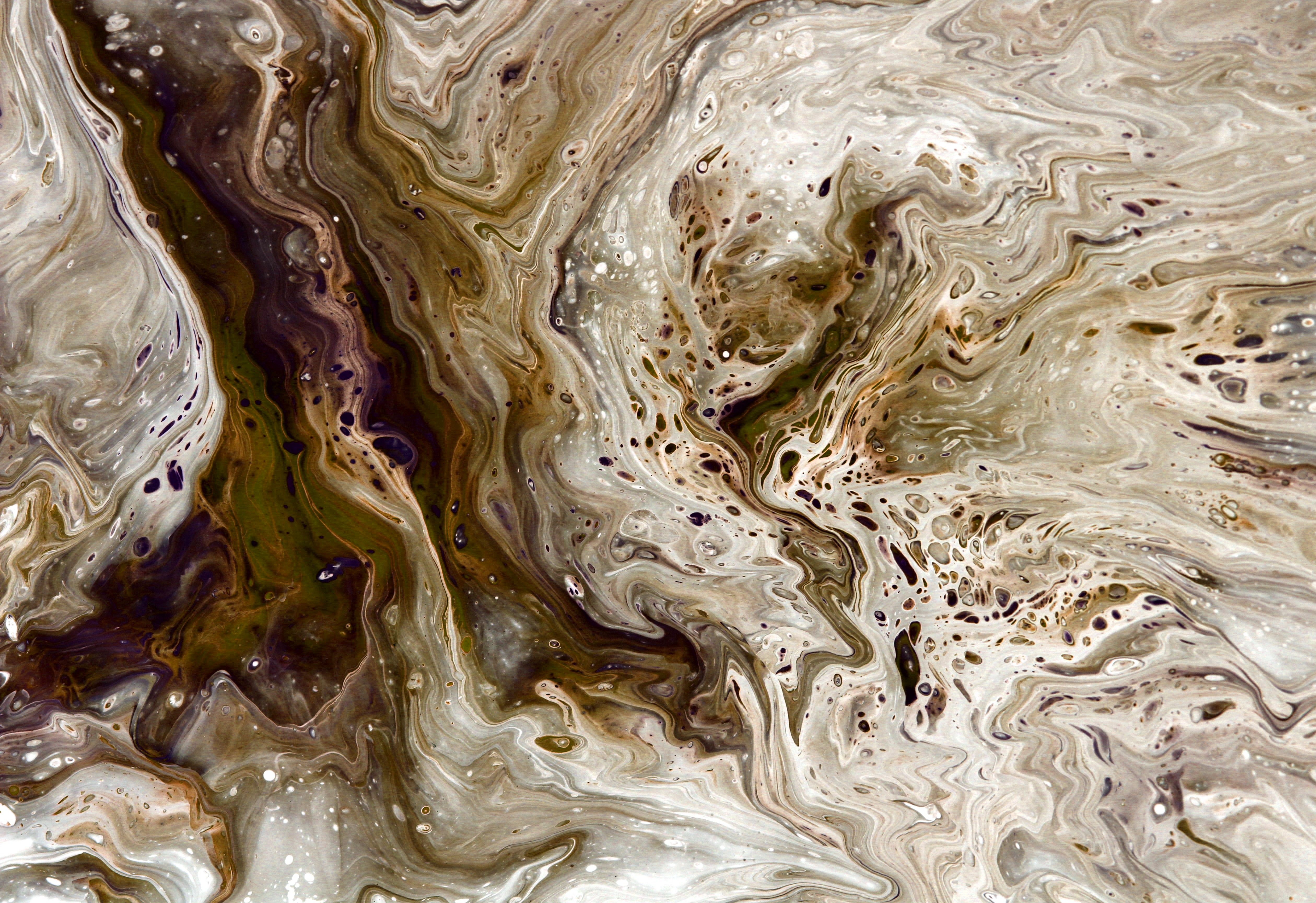 Abstract Fluid Art in Earth Tones · Free Stock Photo