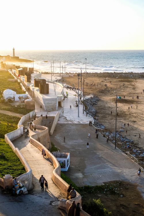 Black and White Coastal View, Rabat, Morocco · Free Stock Photo