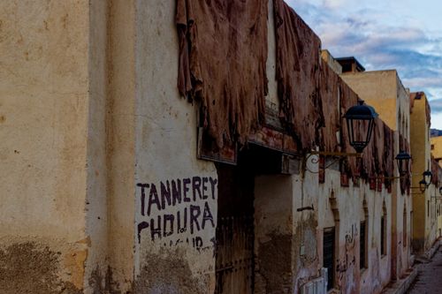 Free tannery - fes -jald Stock Photo
