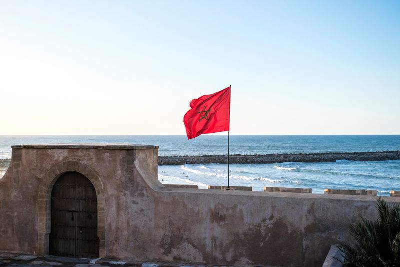 Morocco coast landscape