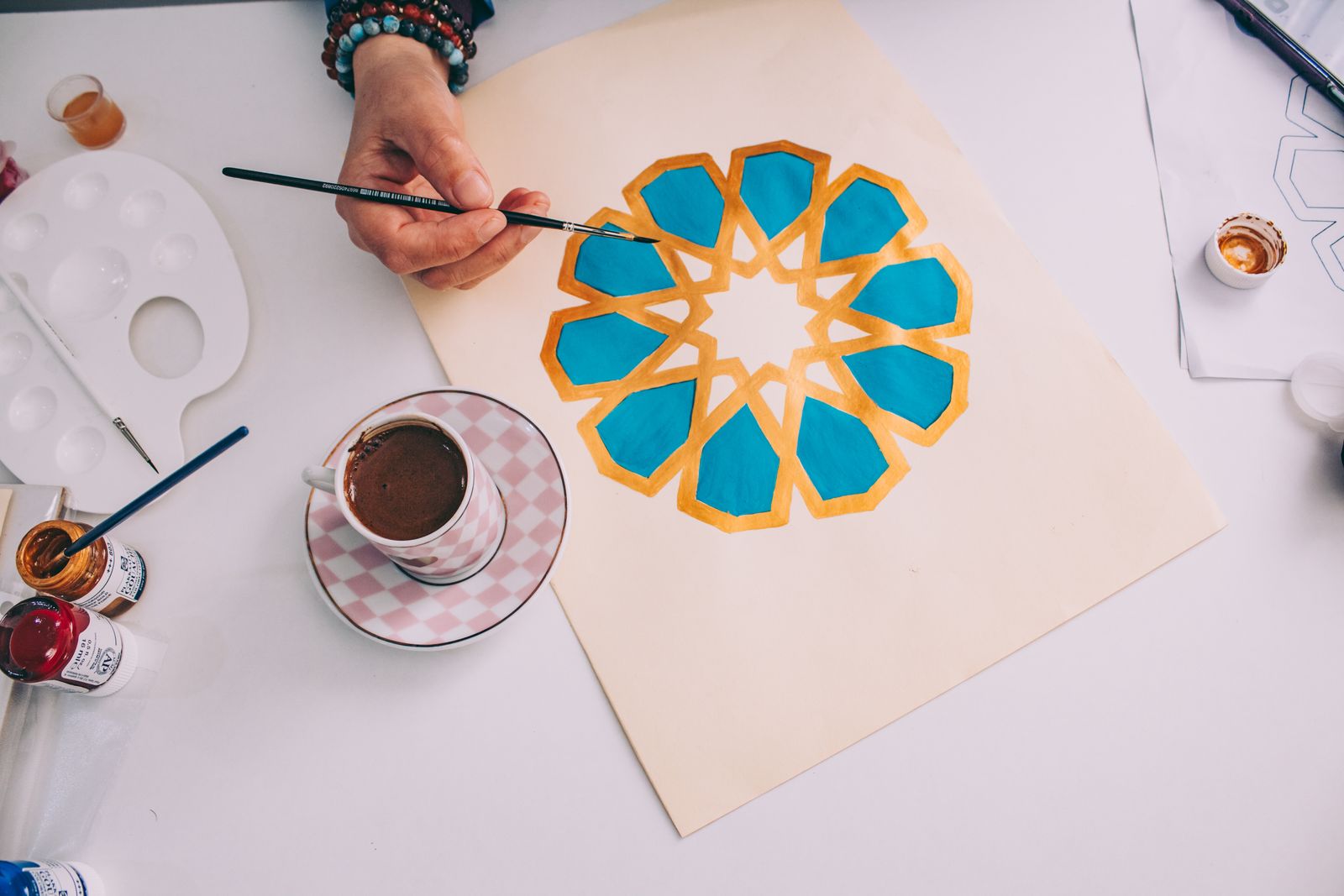 Brewed Strokes - A Coffee Painting Workshop Experience