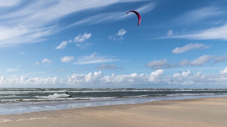 Kitesurfing Adventure At Henne Beach, Denmark