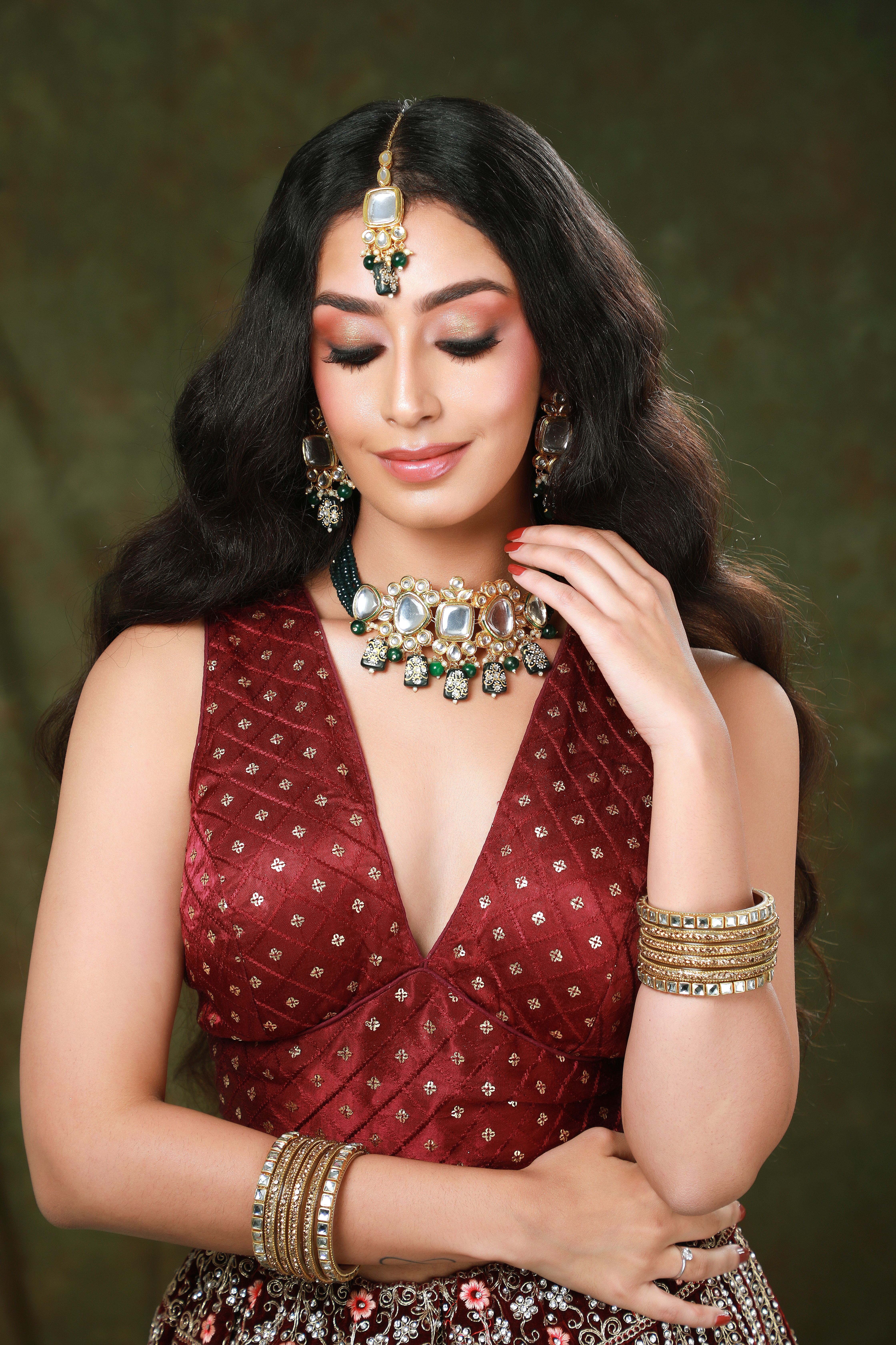 Bridal jewellery look by Designaari